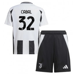 Juventus Juan Cabal #32 Thuis tenue Kids 2024-25 Korte Mouw (+ Korte broeken)